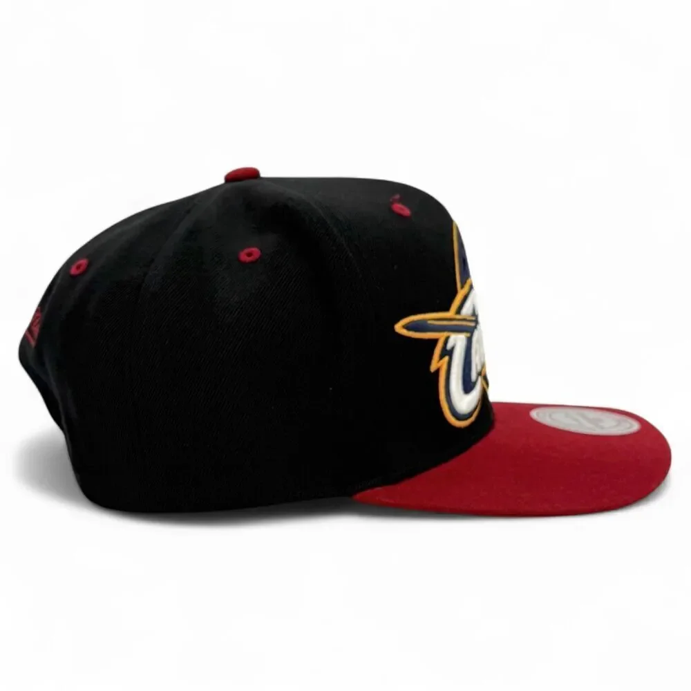 NEW Mitchell & Ness Cleveland Cavaliers NBA 2015 Snapback Hat Black/Crimson